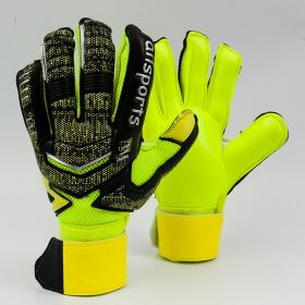 Goalkeeper gloves with fingers (Option: Green-11number)