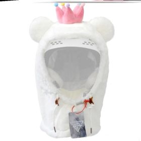Ski Head Cover Face Mask Ski Helmet Cover Decorative Ears (Option: G style)