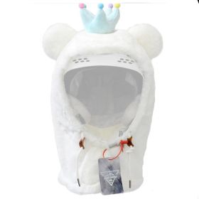 Ski Head Cover Face Mask Ski Helmet Cover Decorative Ears (Option: H style)
