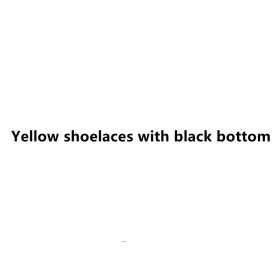 Mini Ski Skates Portable Short Skiboard Adjustable Skates Shoes For Snow (Option: Yellow shoelaces with black so)