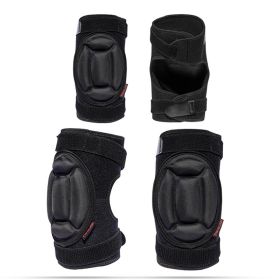 Roller Skating Single And Double Board Ski Hip Protection Set (Option: Knee and lbow-S)