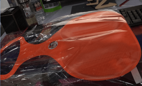 Thickened Snowboard Skiing Grass Skiing Sand Skiing (Color: Orange)